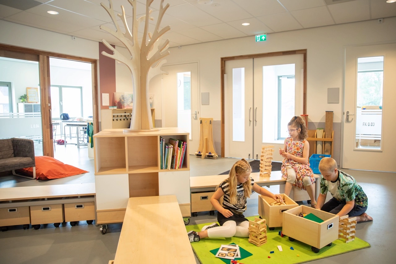 Kinderen op het leerplein